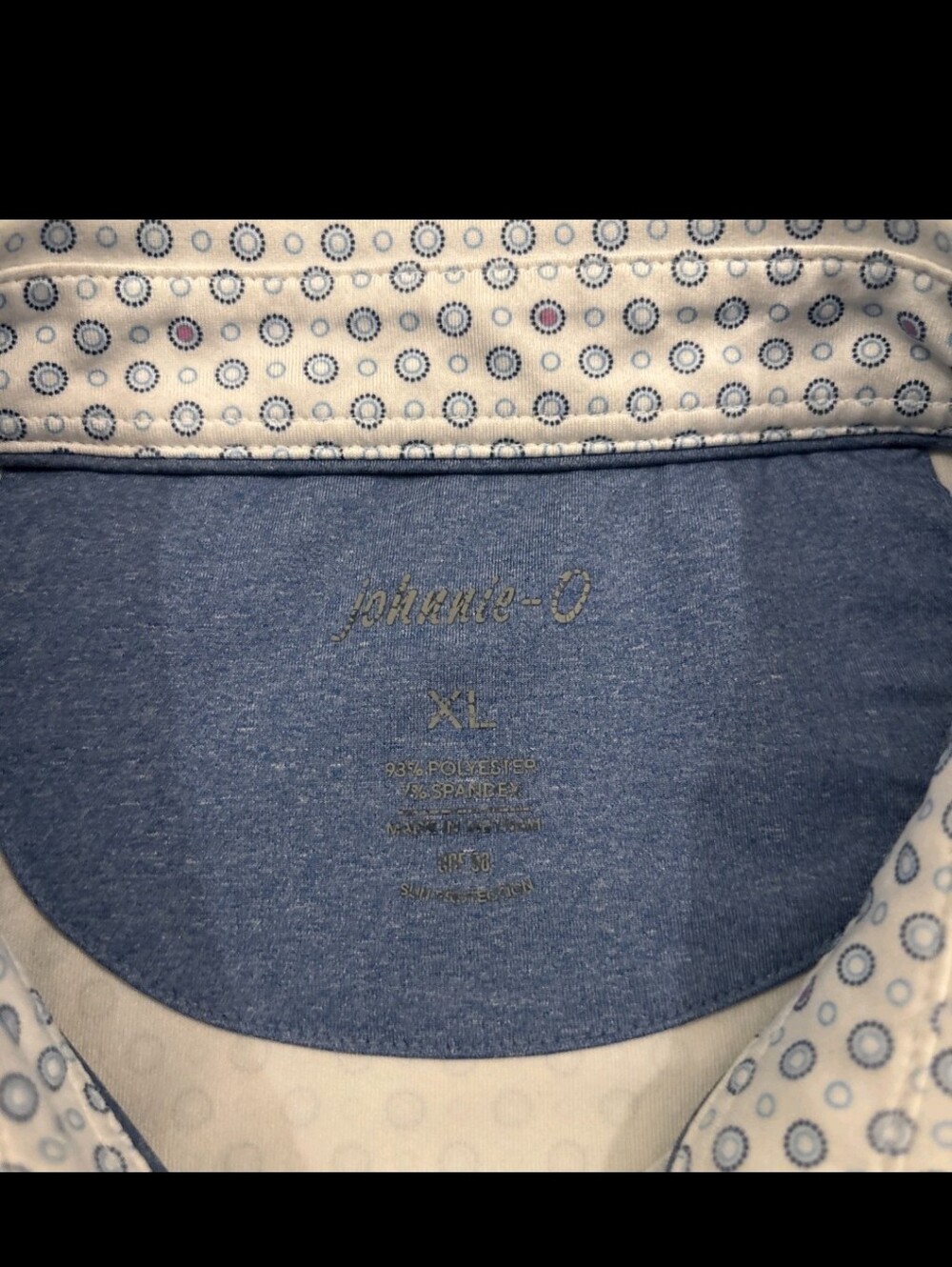 johnnie-O Blue Collar Short Sleeve Button-Up - Picture 2 of 7